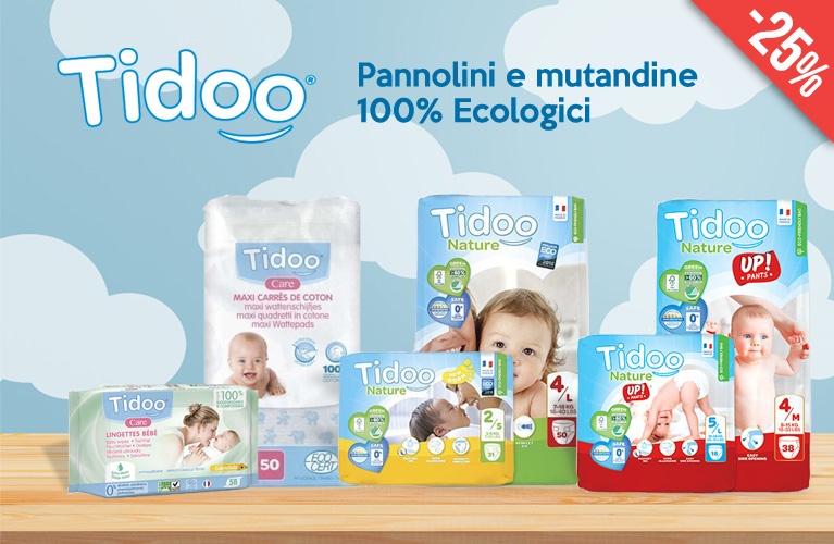 Novità sconto 10%: Pannolini Ecologici Tidoo